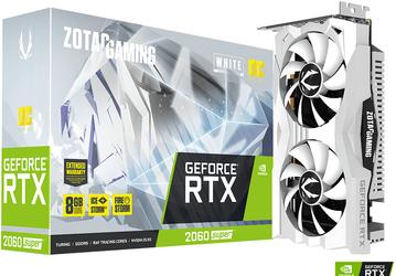Видеокарта Zotac GeForce RTX 2060 Super OC White Edition адресована тем, кто подбирает компоненты для системы белого цвета
