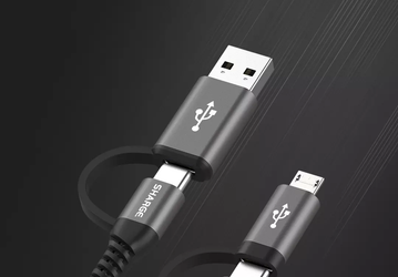 На Xiaomi Youpin появился кабель с разъемами USB-A, MicroUSB и двумя USB-C 