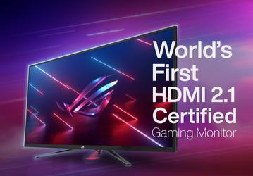 Asus снова первая. Компания представила первый геймерский монитор 4K с поддержкой кадровой частоты 120 Гц и сертификацией HDMI 2.1