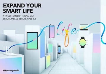 Honor покажет часы, смартфон, планшет и ноутбук на IFA 2020