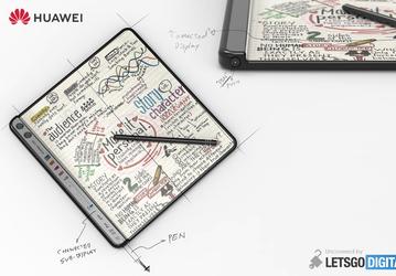 Так выглядит сгибающийся смартфон Huawei с узким дополнительным дисплеем и стилусом