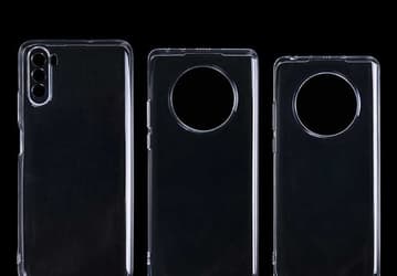 Одно изображение демонстрирует различия дизайна Huawei Mate 40 Lite, Mate 40 и Mate 40 Pro