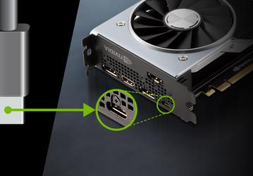 Поэтому у новых видеокарт GeForce RTX 3000 нет разъёма USB-C. Стандарт VirtualLink «мёртв»