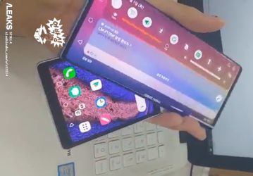 Диковинный смартфон LG Wing с поворотным экраном позирует вживую