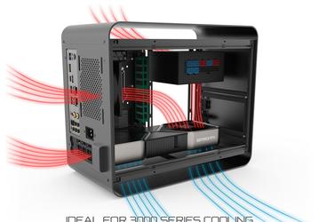 Корпус Streacom DA2 Version 2 рассчитан на платы типоразмера mini-ITX