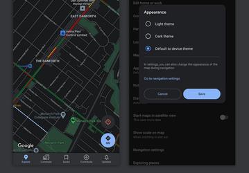 Google Карты для Android получили тёмную тему