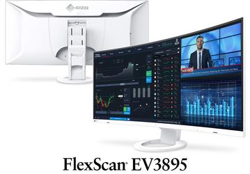 В мониторе Eizo FlexScan EV3895 используется вогнутая панель размером 37,5 дюйма и разрешением UWQHD+
