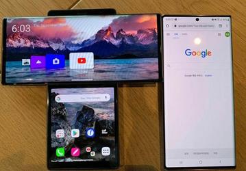 Итерфейс LG Wing показали вживую