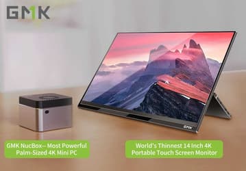 Самый тонкий в мире сенсорный 4K-дисплей от создателей крошечного мини-ПК GMK NucBox