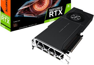 У Gigabyte готова видеокарта GeForce RTX 3090 с «турбиной»