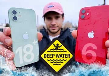 iPhone 12 и iPhone 11 вместе прошли тест на непотопляемость