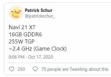 Графический процессор видеокарты AMD Radeon RX 6900 XT работает на рекордной тактовой частоте
