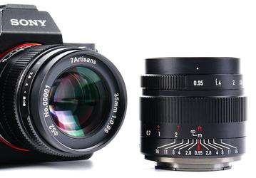 Объектив 7Artisans 35mm f/0.95 предназначен для беззеркальных камер формата APS-C