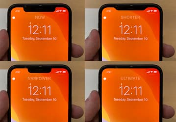iPhone с разными чёлками и без неё. Концепты известного инсайдера