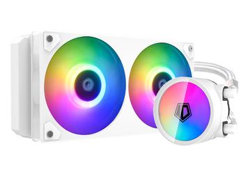 Все компоненты системы жидкостного охлаждения ID-Ice Flow 240 ARGB Snow окрашены в белый цвет