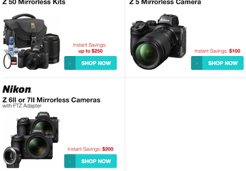 Покупая камеры Nikon Z 6II и Z 7II с адаптером FTZ, уже можно сэкономить 200 долларов