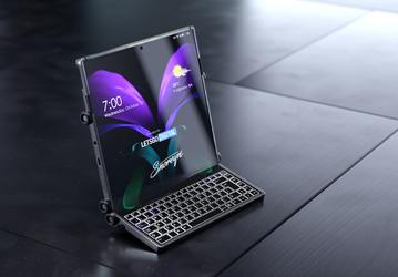 Сгибающийся в двух местах смартфон Samsung на качественных неофициальных изображениях
