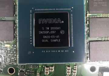 Это первое фото мобильной видеокарты Nvidia нового поколения. GeForce RTX 3070 для ноутбуков получит 8 ГБ памяти