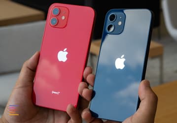 Включённые iPhone 12 и iPhone 12 Pro во всех цветах под разными углами. 20 фото в высоком разрешении