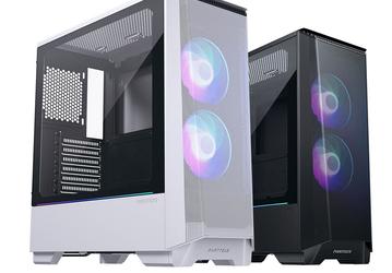 Передняя панель корпуса Phanteks Eclipse P360A изготовлена из мелкоячеистой сетки