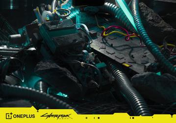 OnePlus 8T Cyberpunk 2077 Limited Edition в полный рост