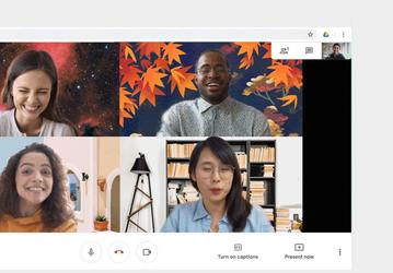 В Google Meet пользователям разрешили настраивать фон
