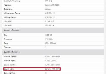 Видеокарта GeForce RTX 3070 намного быстрее RTX 2080 Super в тесте Geekbench