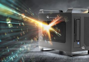 Настольный ленточный накопитель OWC Mercury Pro LTO оснащен интерфейсом Thunderbolt 3