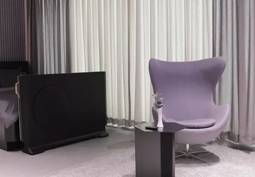 Первый в своём роде: прозрачный телевизор OLED, который можно спрятать в изножье кровати