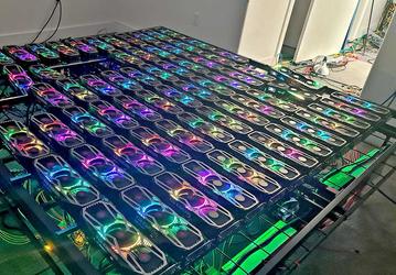 Ферма из 78 GeForce RTX 3080 может принести за год 120 000 долларов. Это при текущем курсе