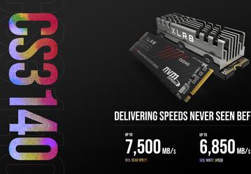 Твердотельный накопитель PNY XLR8 CS3140 оснащен интерфейсом PCIe Gen4 x4