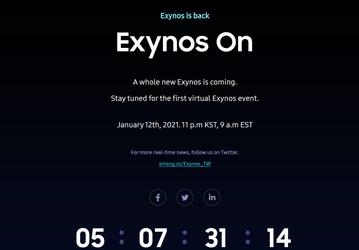 Названа дата и время, когда Samsung представит «совершенно новый» процессор Exynos