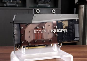 Компания EVGA показала видеокарту GeForce RTX 3090 Kingpin Hydro Copper