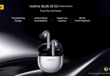 Стильные TWS-наушники с активным шумоподавление за $65. Realme Buds Air Pro Master Edition поступают в продажу