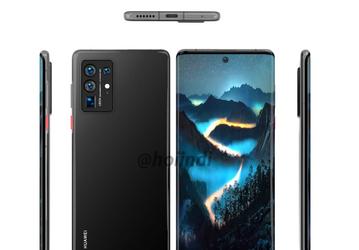 Новые изображения Huawei P50 Pro с экраном-водопадом