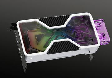 Водоблок Bitspower Mobius для видеокарты GeForce RTX 3080 FE внешне напоминает штатную систему охлаждения