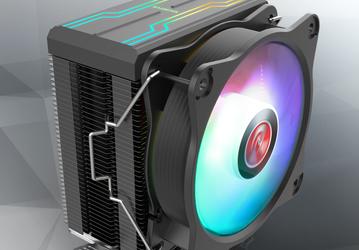 Кожух и вентилятор процессорной системы охлаждения Raijintek Eleos RBW украшены адресуемой подсветкой
