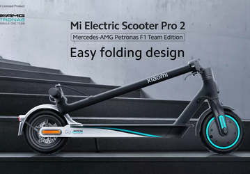 Xiaomi представила «Мерседес» в мире самокатов. Встречаем Mi Electric Scooter Pro 2 Mercedes-AMG Petronas F1 Team Edition