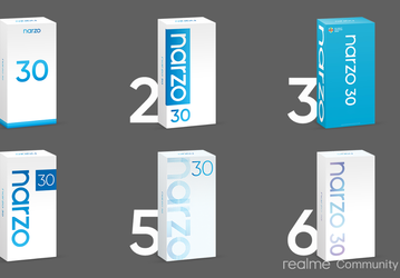 Realme предлагает выбрать упаковку нового смартфона