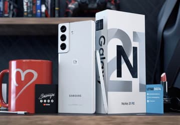 Последний из могикан: Samsung Galaxy Note21 FE на красивых изображениях с распаковкой