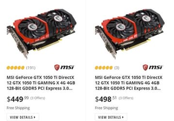 Nvidia действительно вернула в продажу древнюю GeForce GTX 1050 Ti. За неё сейчас просят больше, чем пять лет назад