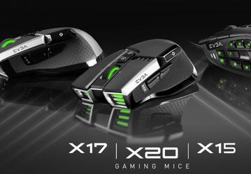 Представлены игровые мыши EVGA X15, X17 и X20