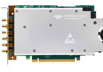 Плата сбора данных Teledyne SP Devices ADQ32 поддерживает оцифровку с 12-разрядным представлением данных и частотой 2,5 млрд выборок в секунду