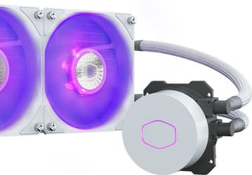Система жидкостного охлаждения Cooler Master Masterliquid ML240L V2 RGB White Edition окрашена в белый цвет