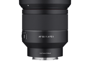 Производитель называет Samyang AF 50mm F1.4 FE Series II самым легким и маленьким объективом в своей категории