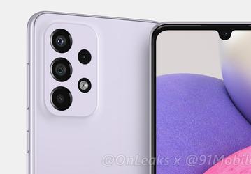 Samsung Galaxy A32 поделился своей островной камерой с Galaxy S22 Ultra, но камера Galaxy A33 5G уже не такая уникальная. Опубликованы качественные рендеры Galaxy A33 5G