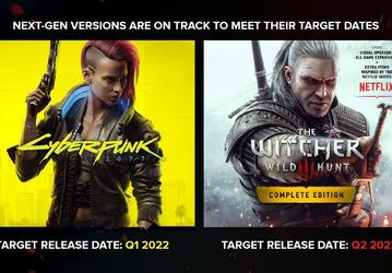 Next-gen версии Cyberpunk 2077 и The Witcher 3: Wild Hunt получили официальные даты выхода