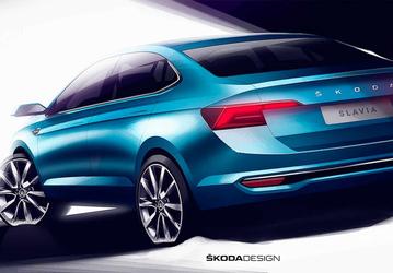 Skoda показала бюджетный седан Slavia. Опубликованы официальные изображения