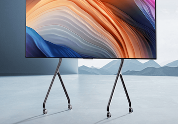 Изящная мобильная подставка на колёсах для огромных телевизоров Xiaomi выдерживает до 120 кг 