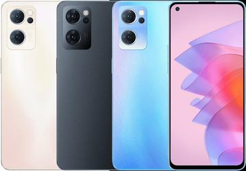 Экран AMOLED, Snapdragon 778G, 64 Мп, 4500 мА·ч и 60 Вт за 420 долларов. Представлены компактные смартфоны Oppo Reno 7 и Oppo Reno 7 SE